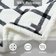 thumbnail image 5 of Eddie Bauer Bunkhouse Plaid Beige Ultra Soft Plush Fleece 60X50 Throw, 5 of 7