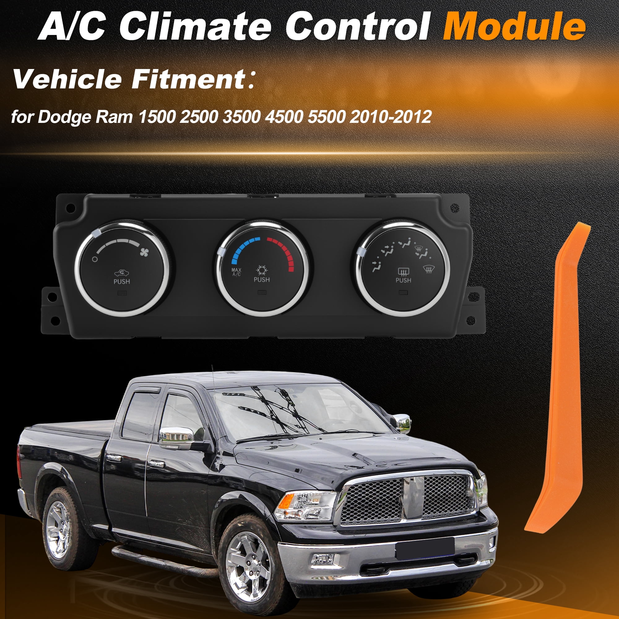 Unique Bargains A/C Heater Climate Control Module for Dodge for Ram 1500 10-12