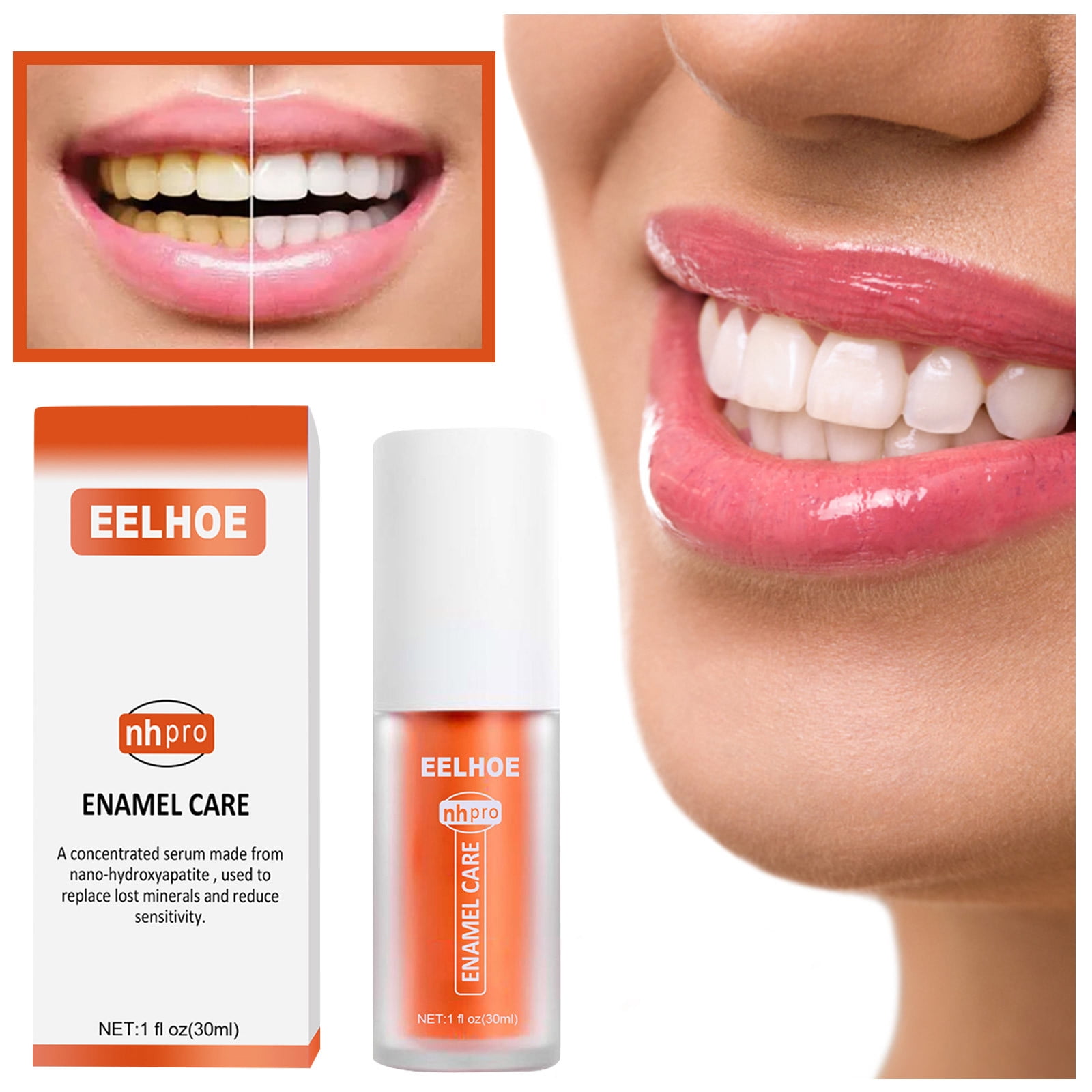 OUHUON Teeth Cleansing Toothpaste Tooth Enamel Care Toothpaste Stains