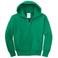 thumbnail image 4 of Port & Company ® - Youth Core Fleece Full-Zip Hooded Sweatshirt. PC90YZH, 4 of 5