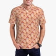 thumbnail image 1 of Balery Mushroom Camisa Polo de Hombre con Estampado, de Manga Corta y Tejido Medio, Camisa Tipo Golf Polo-3X-Large, 1 of 6