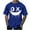 Blue T-Shirt, variant on Men's Smile Face Graphic T-Shirt Soft Comfy Crewneck Short Sleeve Casual Tee Summer Loose Fit Shirts Streetwear Tops White XXXXXL