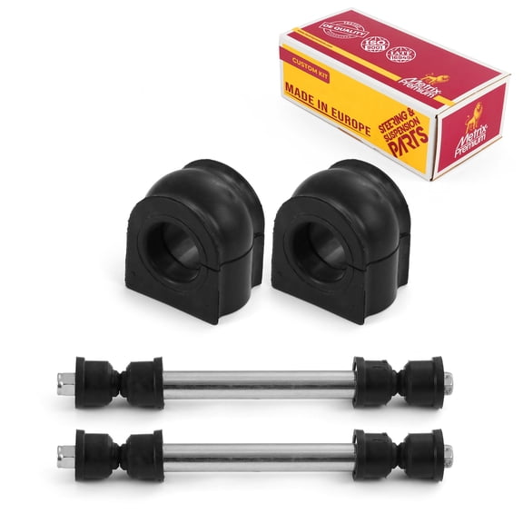 Metrix Premium Chassis Parts - 4 PC Front Sway Bar Stabilizer End Link & Stabilizer Bar Bushing Kit Fits 2011-2019 Chevrolet Silverado 2500 HD, GMC Sierra 2500 HD, K700539, K201177