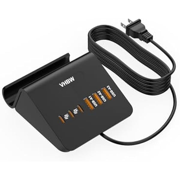wonima02 USB C Charging Station 35W, 6-Port (3 USB-C and 3 USB-A) Desktop Fast Charging Station for iPhone 14/13/12,Samsung Galaxy S23/S22/S21,etc