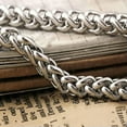 thumbnail image 4 of 3/4/5/6MM 18-36" MEN Silver Stainless Steel Wheat Braided Chain Necklace, 4 of 9