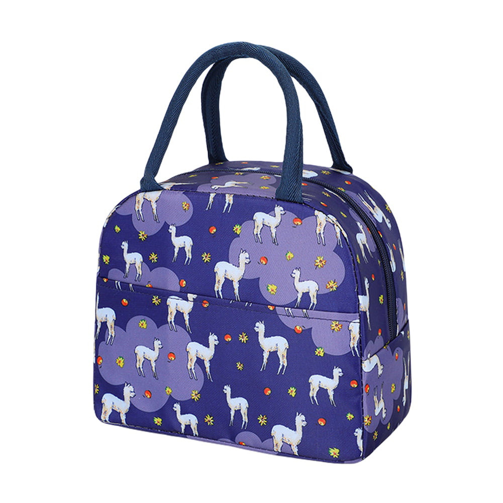 Details about   Women Lunch Bag Cooler Soft Reusable Tote Portable Lunch Box Handbag Picnic Work 