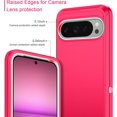 thumbnail image 3 of KOMI for Google Pixel 9 Pro XL Case Shockproof Dust/Drop Proof 3-Layer Full Body Protection [Without Screen Protector] Rugged Heavy Duty Cover Case for Google Pixel 9 Pro XL, Pink/White, 3 of 5