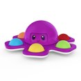 thumbnail image 3 of Octopus Gyro Fingertip Push Bubble Juguetes de descompresión antiestrés (púrpura) Likrtyny Para estrenar, 3 of 9