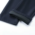 thumbnail image 2 of MEILIHUA Men's Winter Stretch Dress Pants - Thick 4-Way Elastic Formal Trousers with Back Embroidery, 2 of 14