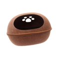 thumbnail image 3 of Milaget Maison pour Chat Robuste Cachette Résistante à l'Usure Résistante aux Rayures Semi-Fermée Café, 3 of 9