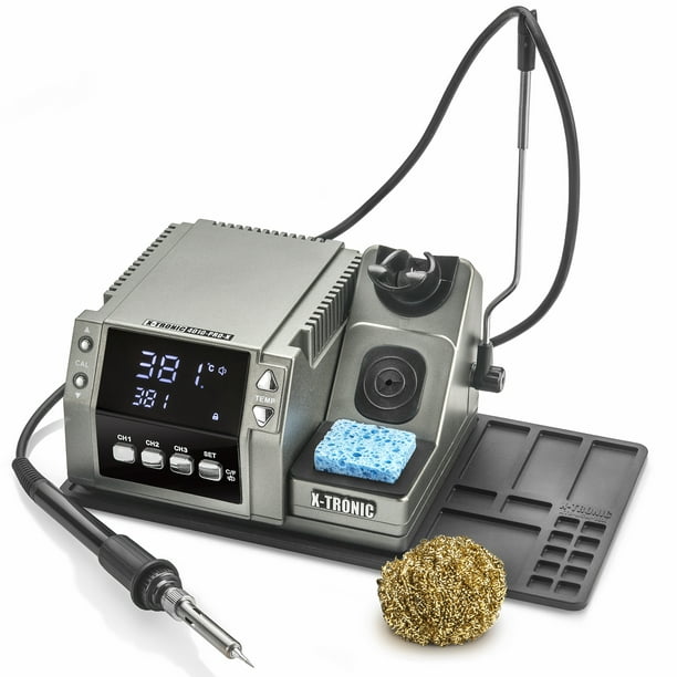 Diploma Dwang Verbetering X-Tronic 4010-PRO-X -"Professional Edition" 75 Watt Soldering Iron Station  with PID Technology Features a Calibration Func, 0-30 Minute Sleep Func,  C/F Func, Unit Lock Func and 3 Temperature Presets! - Walmart.com