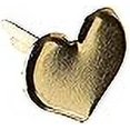 thumbnail image 3 of Creative Impressions Metal Paper Fasteners 50/Package, Gold Hearts, 3 of 3