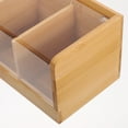 thumbnail image 3 of LIFKOME Tea Box With Lid Small Bamboo Dustproof Decorative Design For Home Kitchen 1Pcs, 3 of 8