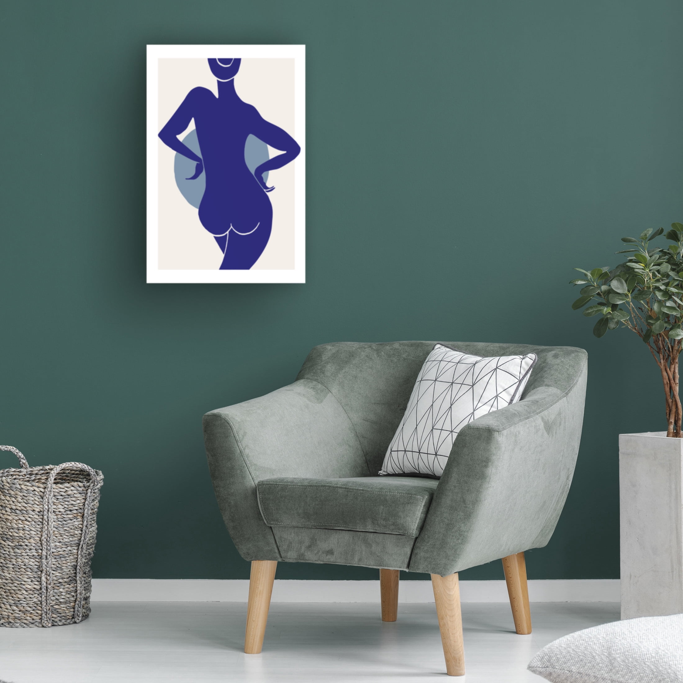 Trademark Fine Art Pictufy Studio II Femme Bleu Canvas Wall Art