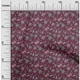thumbnail image 2 of oneOone Cotton Flex Maroon Fabric Asian Suzani Craft Projects Decor Fabric Printed By The Yard 40 Inch Wide, 2 of 5