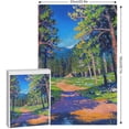 thumbnail image 2 of 1000 Piece Jigsaw Puzzle for Adults and Families - Mountains Park Stream Oil Painting Landscape Puzzle Every Piece Unique Nature Jigsaw Puzzles for Birthday Christmas, 2 of 8