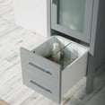 thumbnail image 7 of 16" Freestanding Bathroom Vanity with Sink & Mirror - Glossy White, 7 of 7