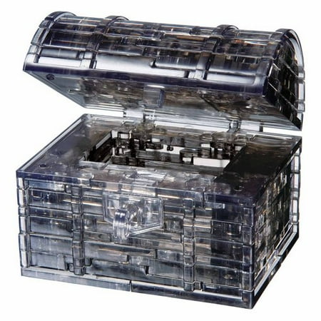 3D Crystal Puzzle, Black Treasure Chest