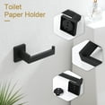 thumbnail image 4 of KOKOSIRI Black Toilet Paper Holders Bathroom Toilet Paper Roll Holder SUS304 Stainless Steel Contemporary Wall Mounted Matte Black B2003BK, 4 of 9