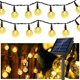 thumbnail image 2 of Guirnalda de luces solares de 100 LED, luces de hadas para exteriores, jardín, decoración de bodas, lámpara 12M/13M IP65, guirnalda impermeable, luz para muebles, 2 of 4