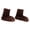 Brown, variant on Electric Heated Shoes Relieve Discomfort Keep Warm Washable USB Heating Plush Booties Winter Indoor Foot Warmer Unisex Boots Brown 12.2 inches / 31 cm Size