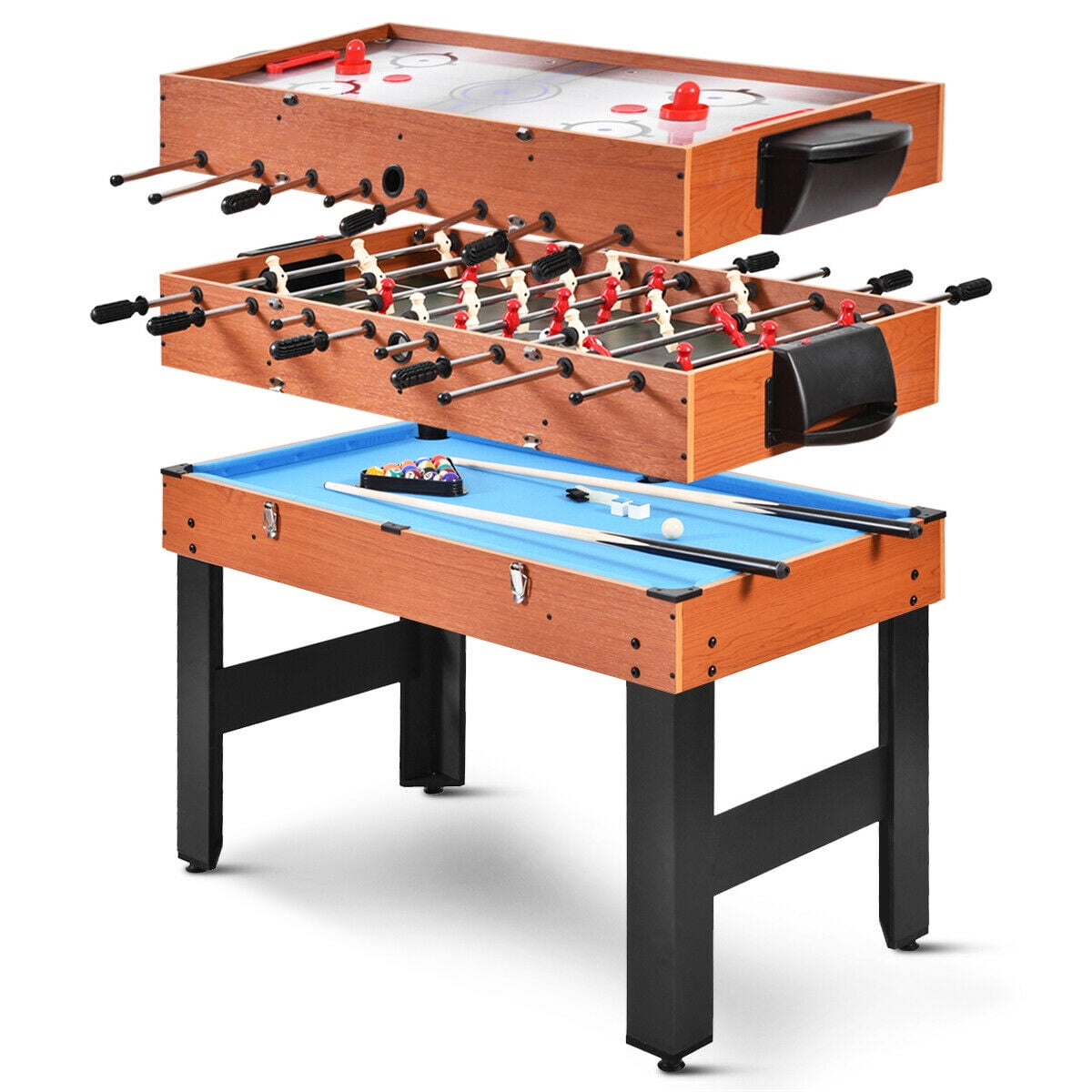 48 3 In 1 Multi Combo Game Table Foosball Soccer Billiards Pool Hockey Kids Walmart Canada