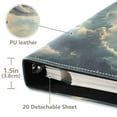 thumbnail image 3 of FORMRS 3 Ring Photo Album 4"x6" Self Adhesive Large Capacity PU Leather Cover, Beige Floating Whale, 3 of 8