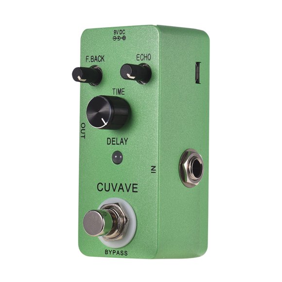 CUVAVE CUVAVE Analog Delay Echo Pedal with Classic Sound Effects, Compact Design, 9V DC Power (Adapter Not Included)