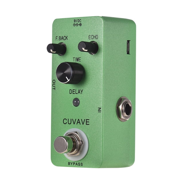 CUVAVE CUVAVE Analog Delay Echo Pedal with Classic Sound Effects, Compact Design, 9V DC Power (Adapter Not Included)
