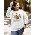 thumbnail image 2 of Avian Collage I Sweatshirt Women -Victoria Borges Designs, Female x-Large, 2 of 4