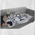 thumbnail image 6 of I Love You Soft Flannel Fleece Throw Blanket, Universe and Planetary Moon Heart Love Concept Milky Way Illustration, Cozy Plush for Indoor and Outdoor Use, 50" x 70", Dark Purple, by Ambesonne, 6 of 6
