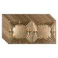 thumbnail image 1 of FASÄDE Art Deco Decorative Vinyl 2ft x 4ft Glue Up Ceiling Panel in Copper Fantasy (5 Pack), 1 of 5
