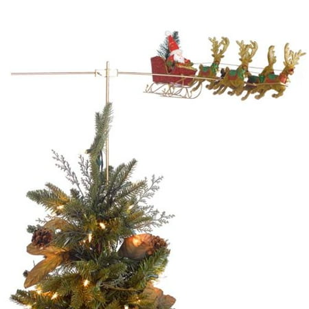 Tass Designs Flying Santa Animated Christmas Tree Topper 
