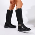 thumbnail image 6 of FRSASU Women's Over the Knee Boots with Non Slip Sole High Heel Thigh High Boots for Party Evening and Special Black, 6 of 9