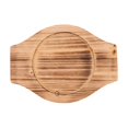 thumbnail image 2 of Wooden Casserole Mat with Handles for Home Use Light Brown Reusable Kitchen Accessory 12.6cm, 2 of 5