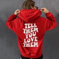thumbnail image 4 of Vedolay Women 2023 Sweatshirt Hoodies for Women 2023 Oversized Long Sleeve Shirts Pullover Crewneck Sweatshirts Casual Tops,Red S, 4 of 4