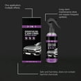 thumbnail image 3 of Yooshoverk 3-in-1 Car Paint Protectant Spray 3.4oz + Applicator Pad UV Shield Polish Wax Restores Faded Paint Removes Oxidation Water Beading Formula Quick Detailer For Cars Trucks Motorcycles, 3 of 9