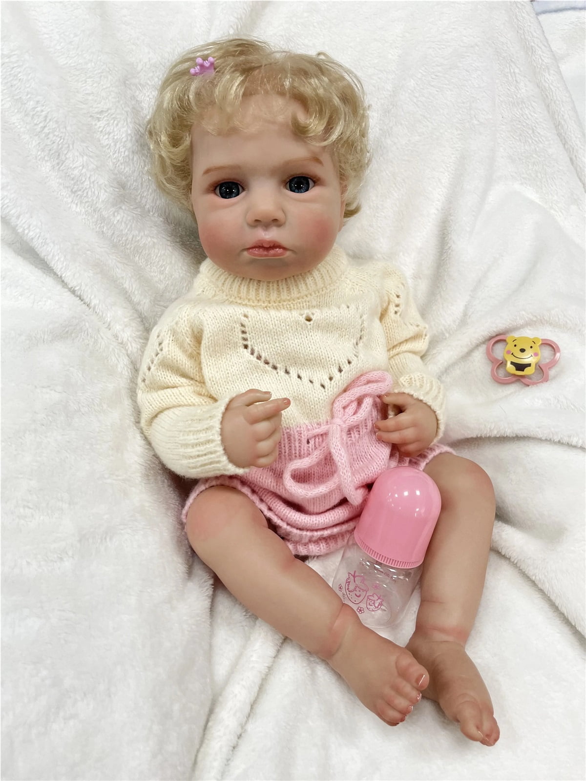 GloTide 20inch Washable Silicone Reborn Baby Dolls Babies Real Life Realistic Toddler