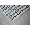 thumbnail image 5 of 4x6' Rug for Living Room - Natural White & Blue Checkered Indoor Non-Slip Eco-friendly 100% Denim & Cotton Chindi Area Rug (48 X 72"), 5 of 7
