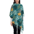 thumbnail image 3 of Kdxio Tropical Leaves Women's Scarf Womens Winter Scarf, Fashion Scarfs for Women, Shawls and Wraps, Long Blanket Scarf, 3 of 8