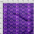 thumbnail image 3 of oneOone Viscose Tissu Violet Ikat Robe Tissu Tissu Imprimé par la Cour 42 Pouces de Large, 3 of 4