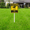 thumbnail image 6 of Eveokoki Caution No Dumping Property Protected By Video Sign 7 x 8.8 Inch Outdoor Aluminum Yard Signs with Metal Stakes for Private Property Grass Lawn No Trash Dumping, 6 of 7