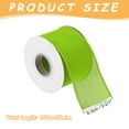 thumbnail image 2 of Burlap Ribbon Fabric Wired Edge Ribbons Green 2-2/1 Inch x 10 Yard Wired Ribbon for Gift Wrapping,With Roller, 2 of 6