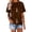 Brown, variant on MEICHEN Womens Casual Short Sleeve Tops Neck T Shirts Summer Loose Fit Daily Wear Blouse for Women