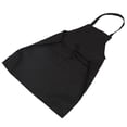 thumbnail image 3 of 5X Unisex 2 Pocket Black Kitchen Apron Bib, One Size in Medium, 3 of 7