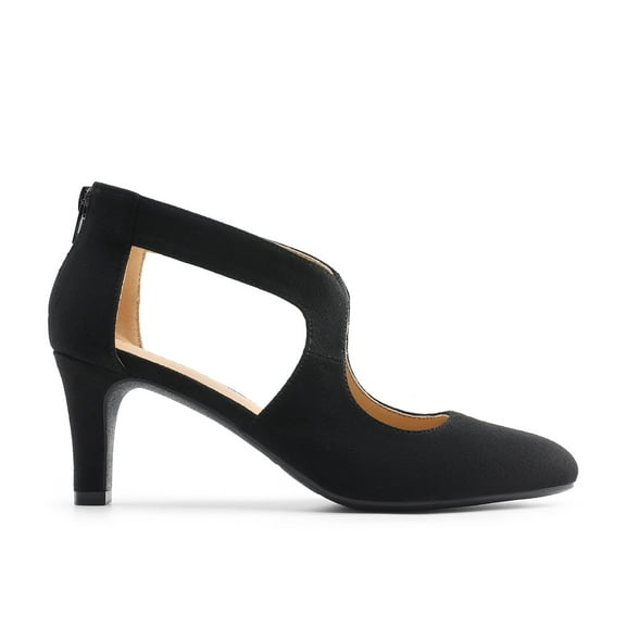 BURUDANI Women's Pumps Closed Pointed Toe Kitten Heels Elegant Party Wedding Dress Shoes for Women