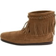 thumbnail image 7 of Minnetonka Women's Double Fringe Side Zip Boot,Taupe,9.5 M US, 7 of 7