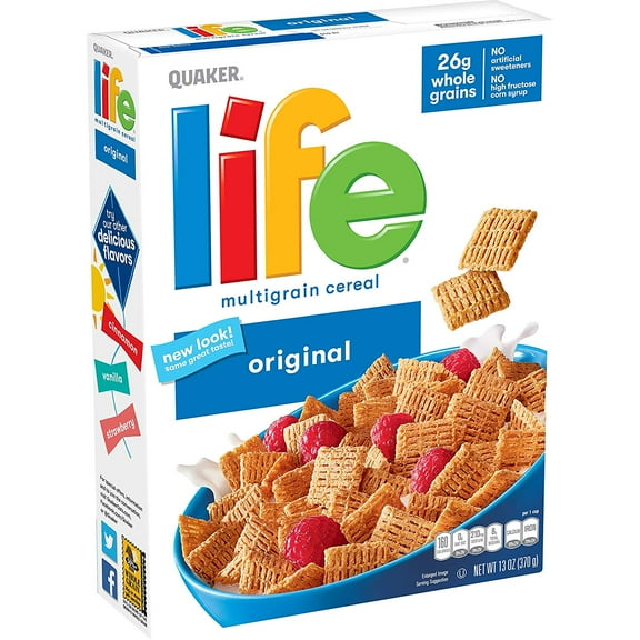 Quaker Life Original Cereal, 13 oz Box