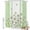 White Grass Green Light Yellow, variant on Shower Curtain Watercolor Daisy Leaf Shower Curtains for Bathroom Decor, Waterproof Polyester Shower Curtain Set with Hooks, Extra Long 72" x 84" Linen Texture