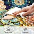 thumbnail image 6 of Floral Kitchen Rug Mat for Floor Boho Cushioned Anti-Fatigue Mat Non-Slip Standing Desk Waterproof Comfort Floor Mat for Sink, Office, Laundry, 15.7x47.2 Inch, 6 of 7